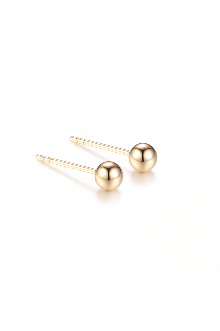 Mini Gold Orb Earring