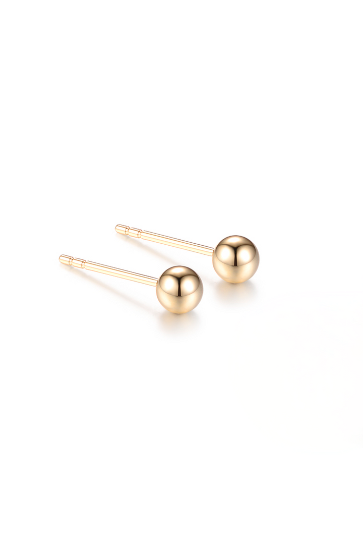 Mini Gold Orb Earring