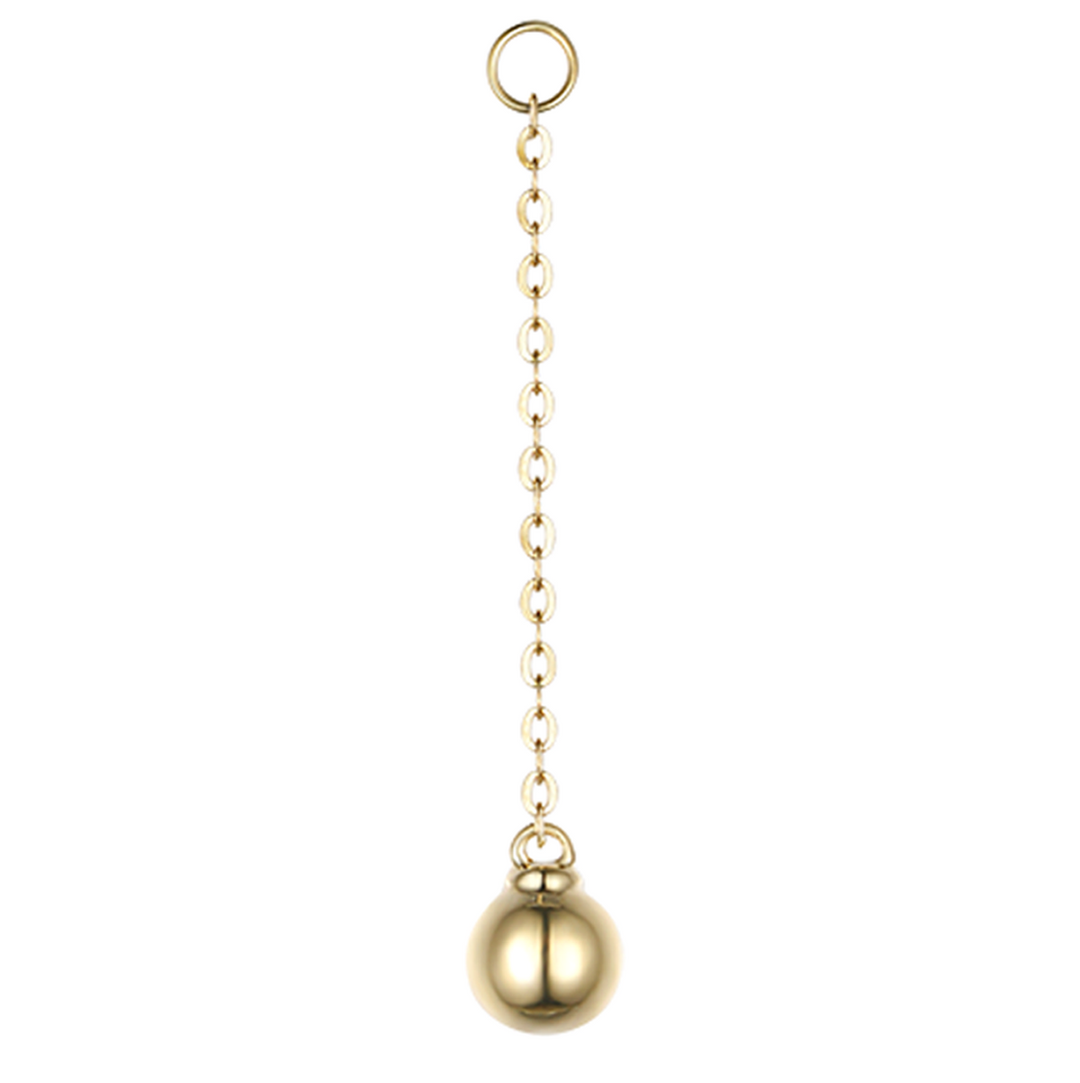 Gold Orb Earring Jacket (Single)